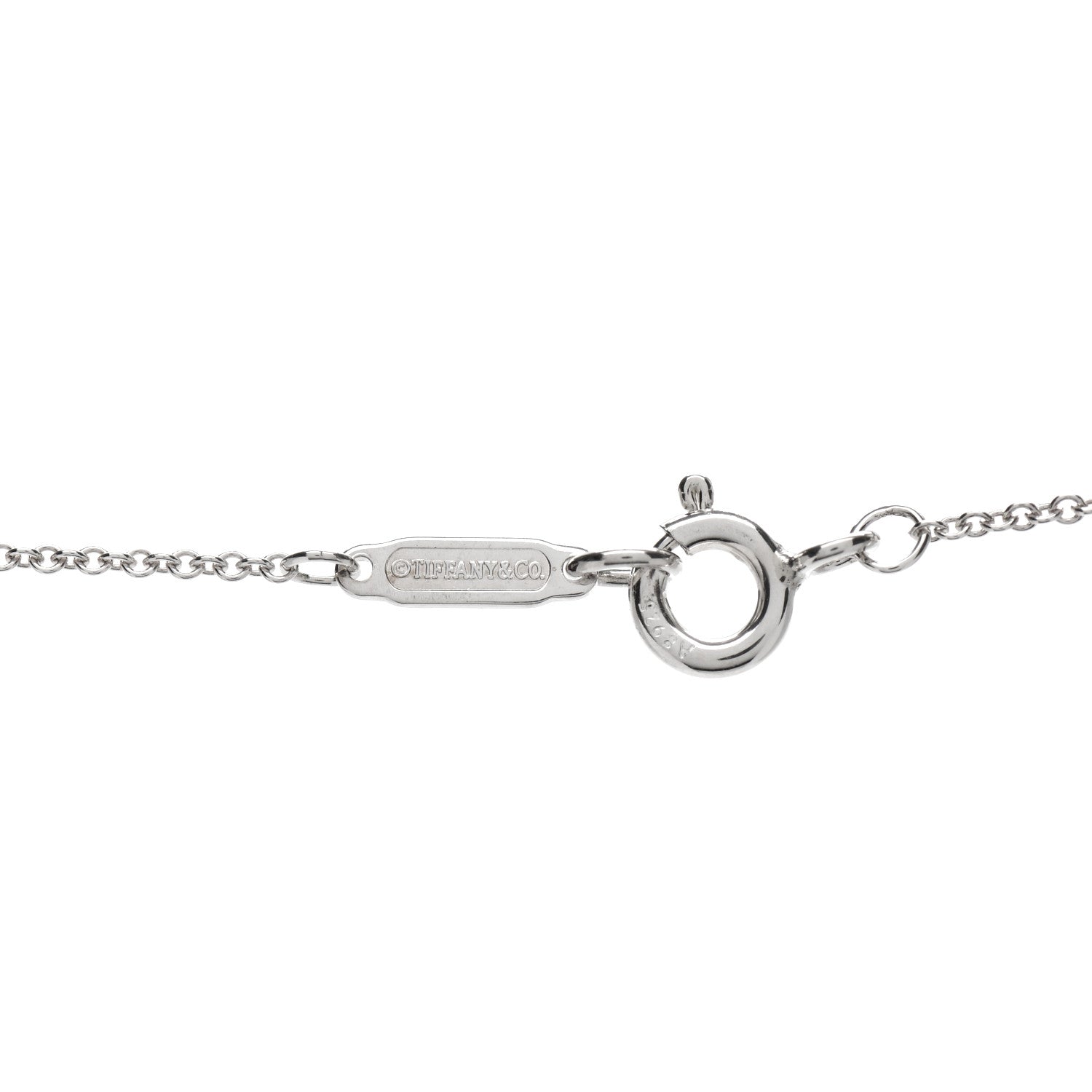 Tiffany Sterling Silver Atlas Open Pendant Necklace 4 of 6