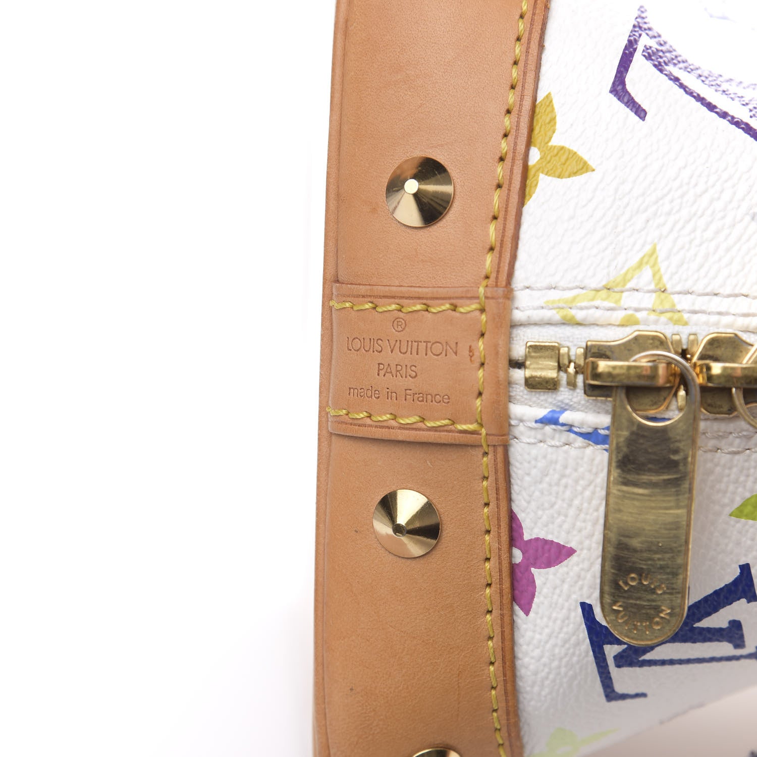 Louis Vuitton Monogram Multicolor Alma White 14 of 15