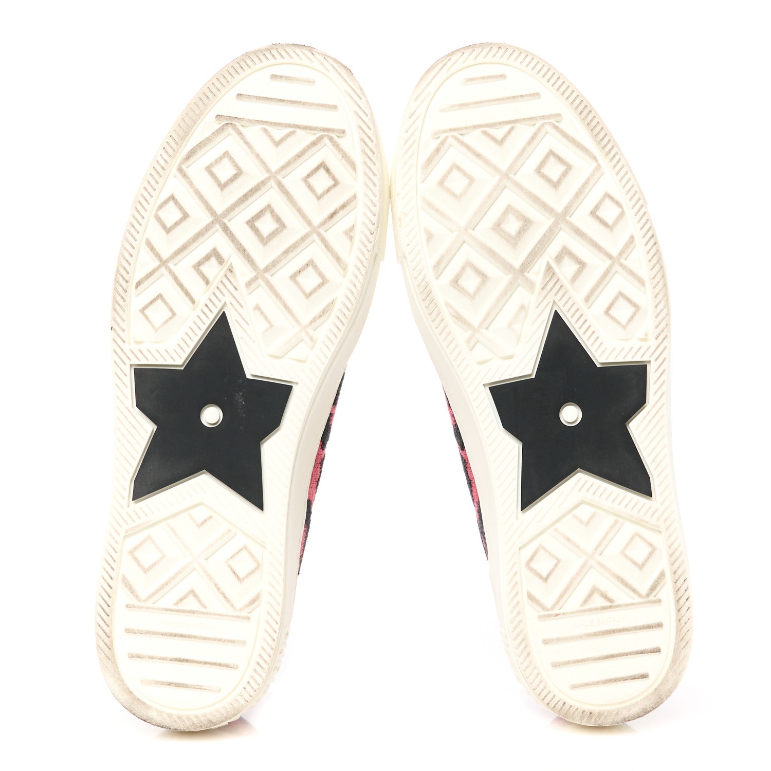 Christian Dior Cotton Mizza Embroidered Walk'N'Dior Low Top Sneakers 38 Framboise 5 of 9