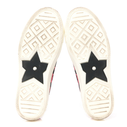 Christian Dior Cotton Mizza Embroidered Walk'N'Dior Low Top Sneakers 38 Framboise 5 of 9