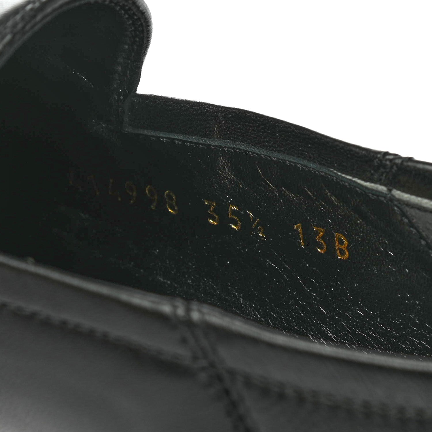 Gucci Lambskin Womens Brixton Horsebit Loafers 35.5 Black 8 of 8