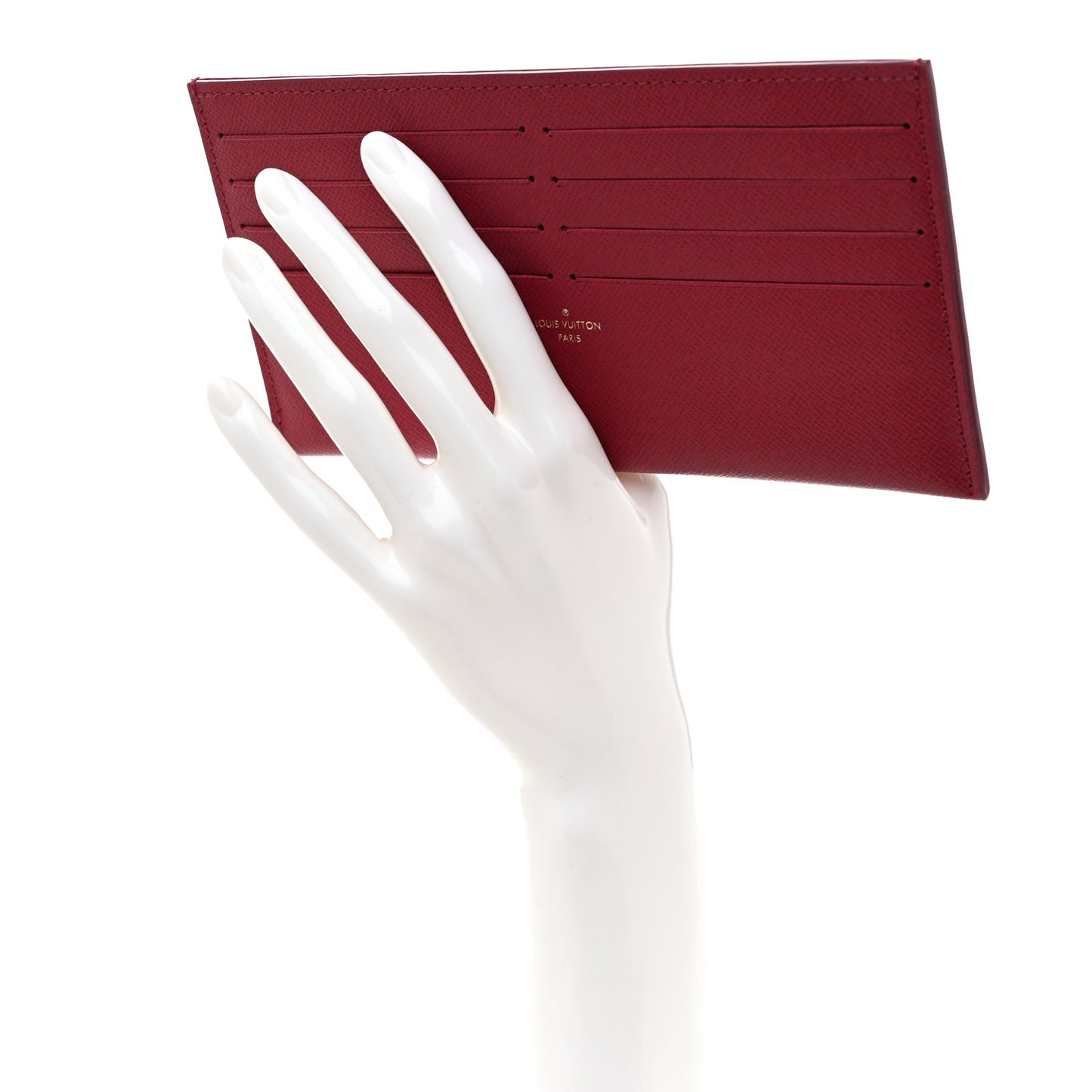 Calfskin Felicie Card Holder Insert Fuchsia