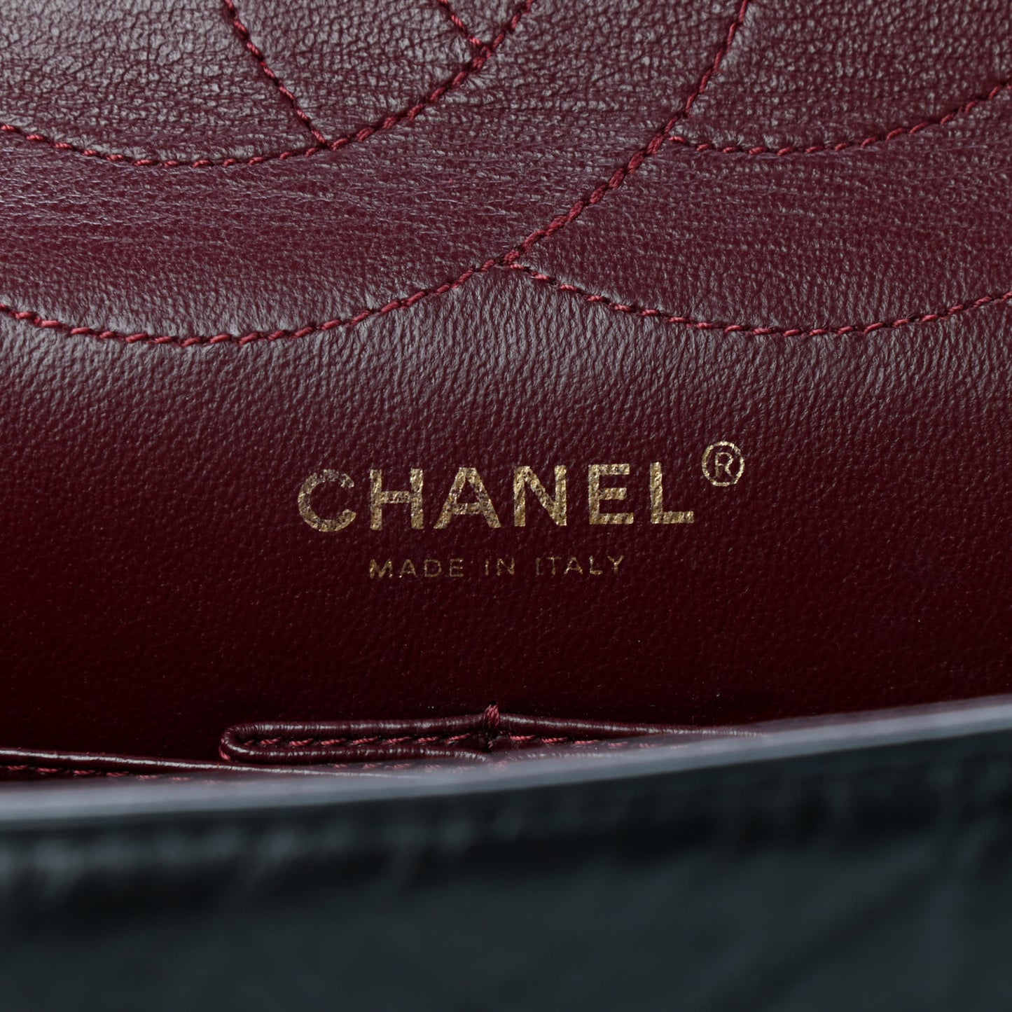 Aged Calfskin Quilted 2.55 Reissue 227 Flap Black