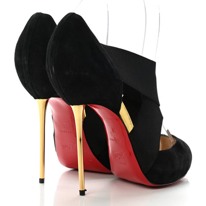 Christian Louboutin Suede Royal Big Dorcet 120 Pumps 36 Black 4 of 11