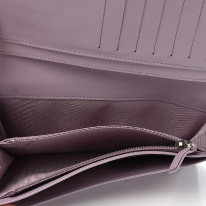 Chanel Lambskin Quilted Yen Wallet Light Purple 8 of 11