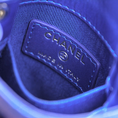 Chanel Calfskin Quilted Crossbody CC Phone Holder Dark Blue 6 of 7
