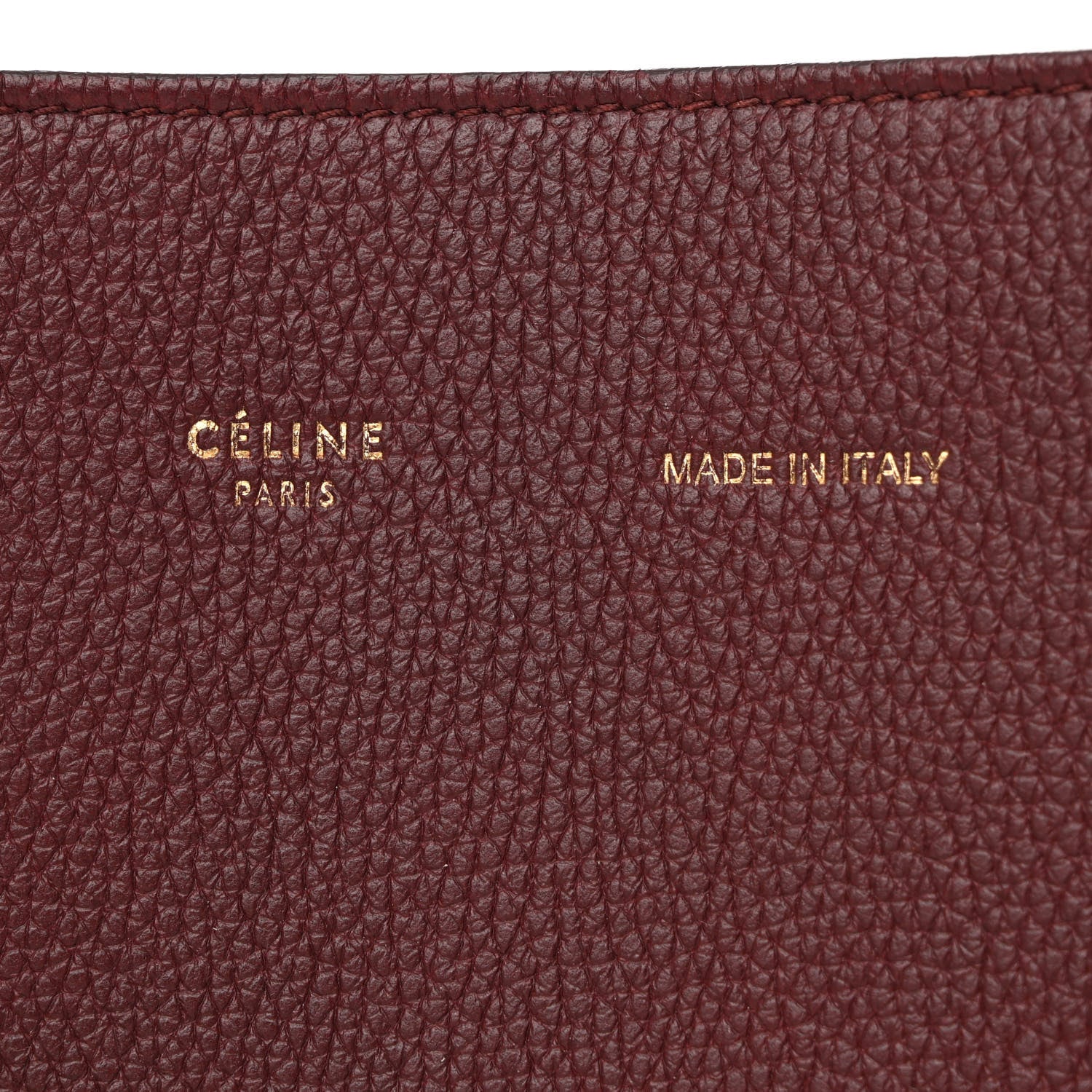 Celine Soft Grained Calfskin Small Belt Cabas Phantom Light Burgundy 6 of 10