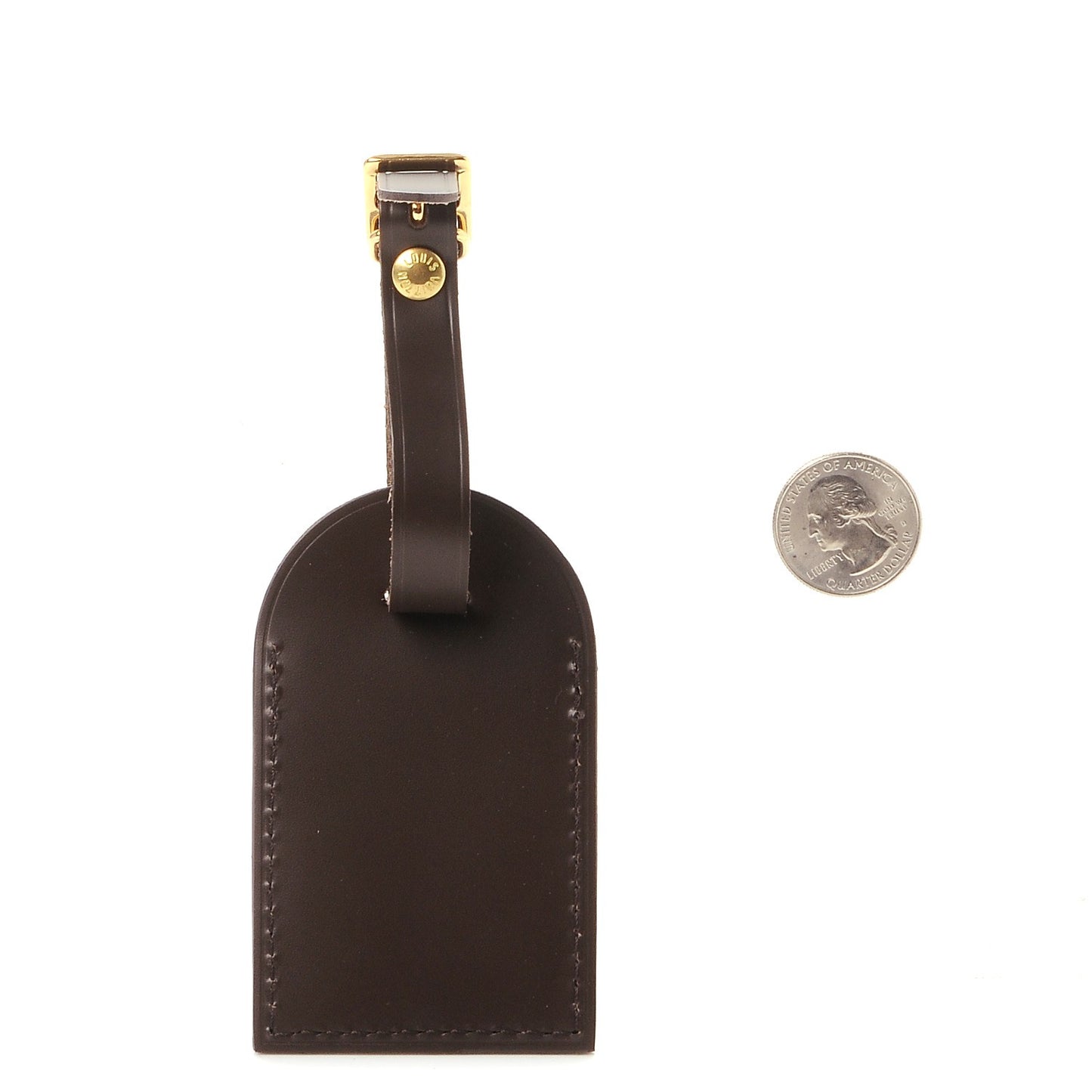 Calfskin Luggage Tag Ebene