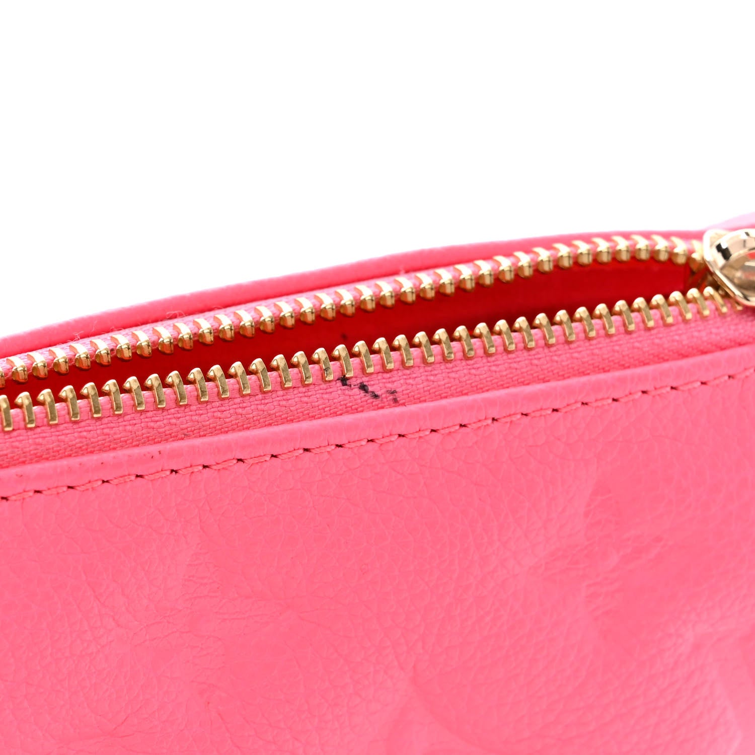 Louis Vuitton Calfskin Embossed Monogram Coussin BB Rose Fluo 17 of 18