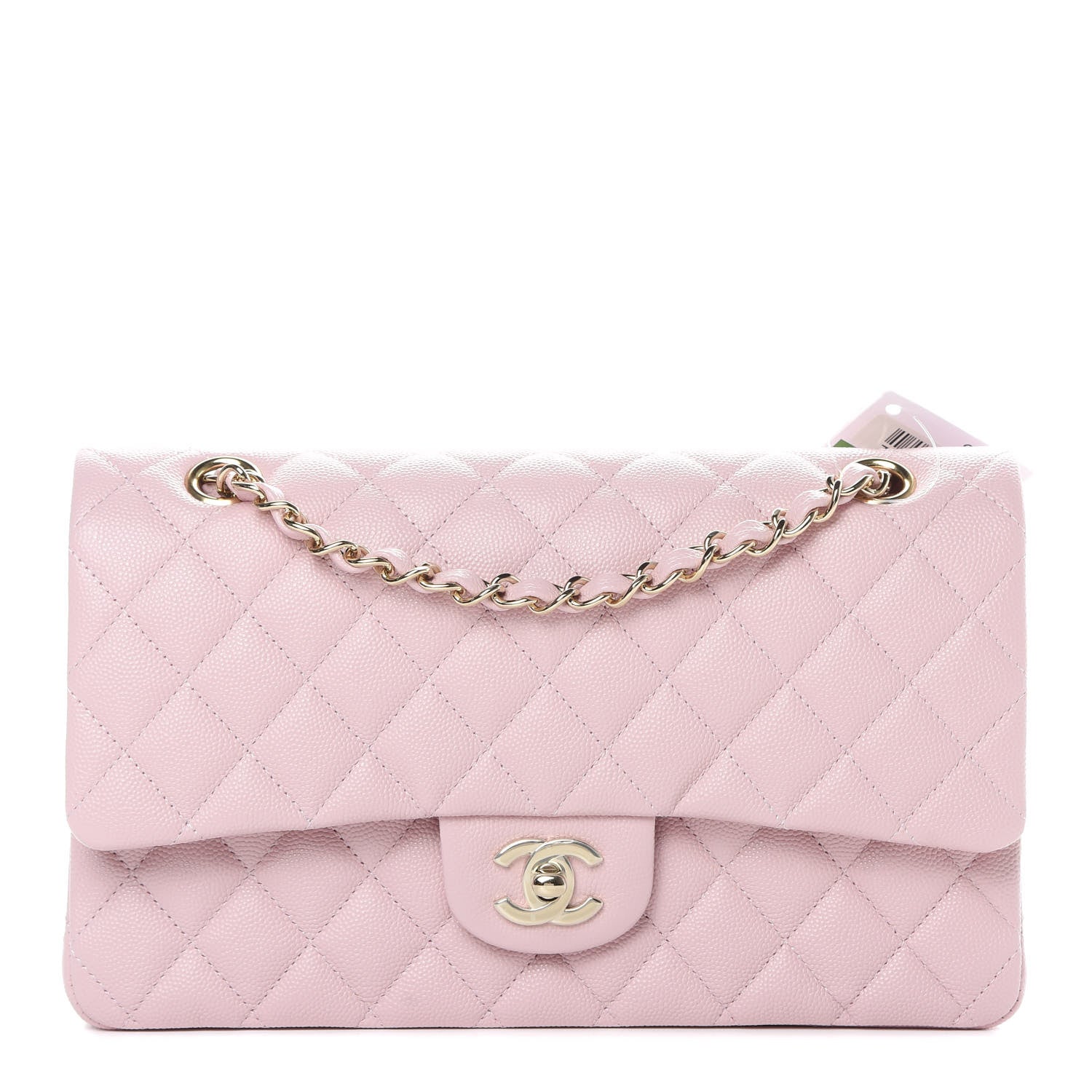 Chanel Caviar Quilted Medium Double Flap Light Pink 1 of 11