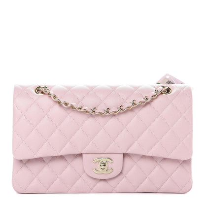 Chanel Caviar Quilted Medium Double Flap Light Pink 1 of 11