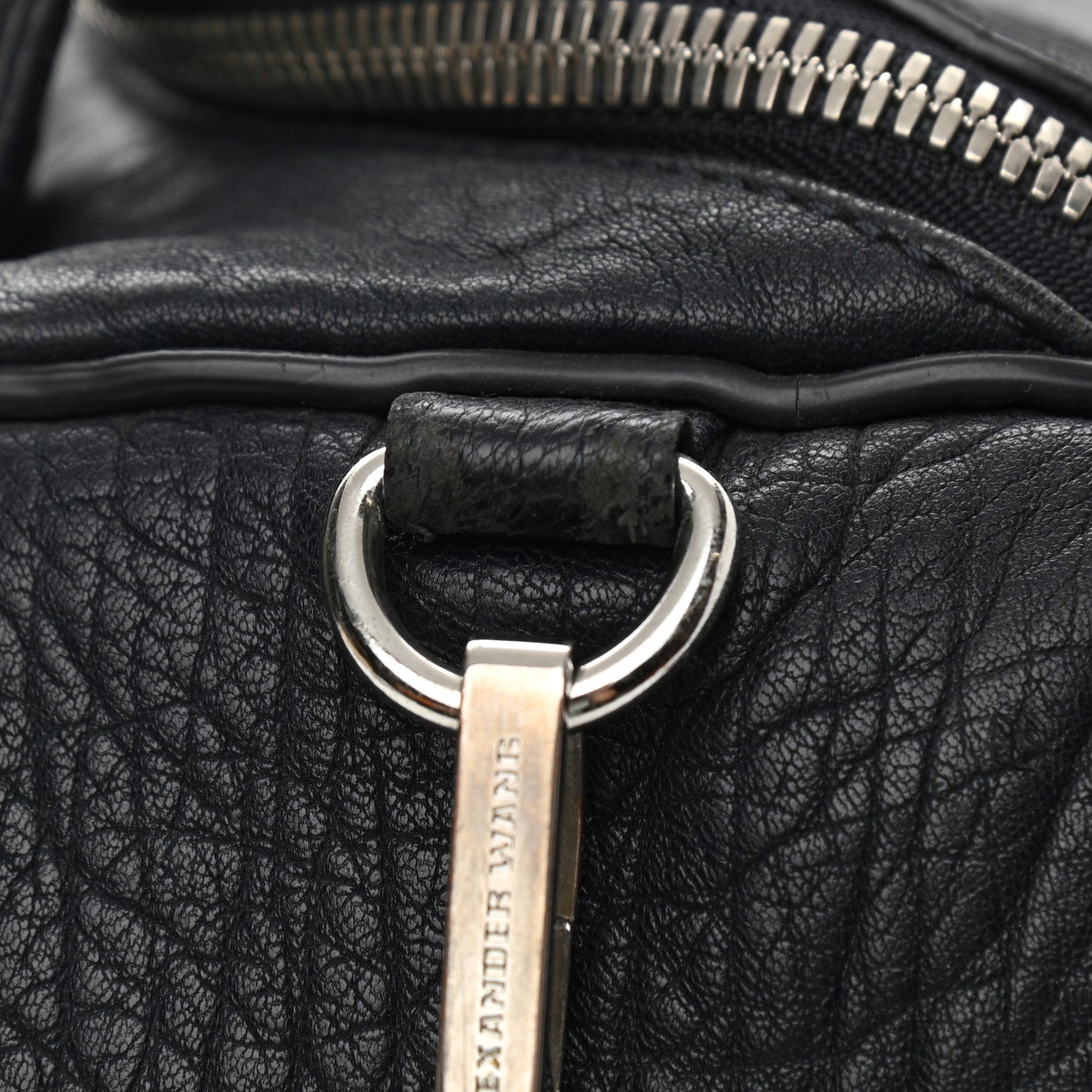 Alexander Wang Pebbled Lambskin Rockie Navy Rhodium Hardware 11 of 11