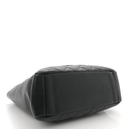 Chanel Caviar Quilted Petit Shopping Tote PST Black 4 of 11