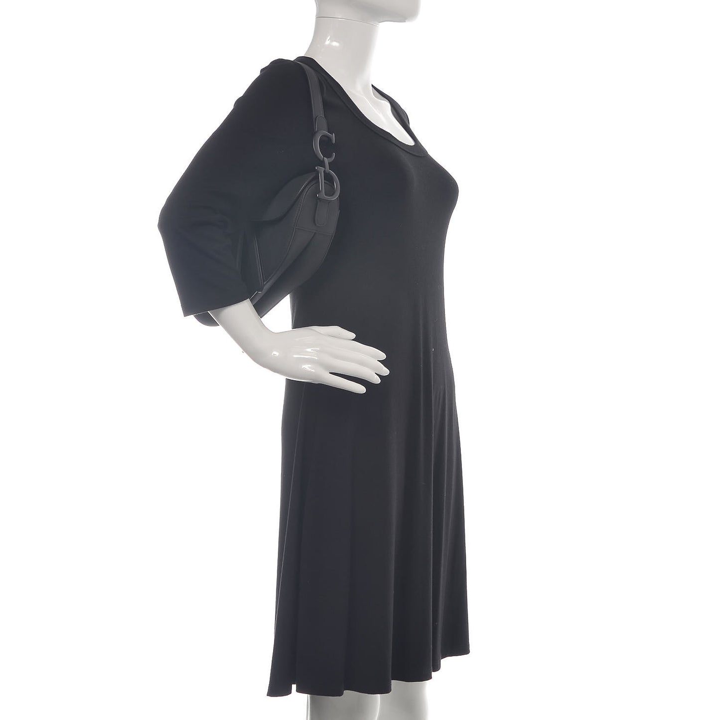 Ultra Matte Calfskin Saddle Bag Black