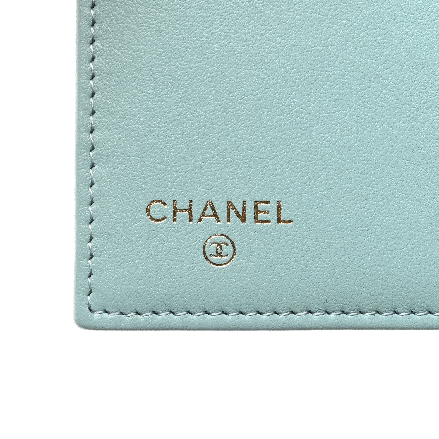 Chanel Caviar Quilted Medium Flap Wallet Light Blue 7 of 11