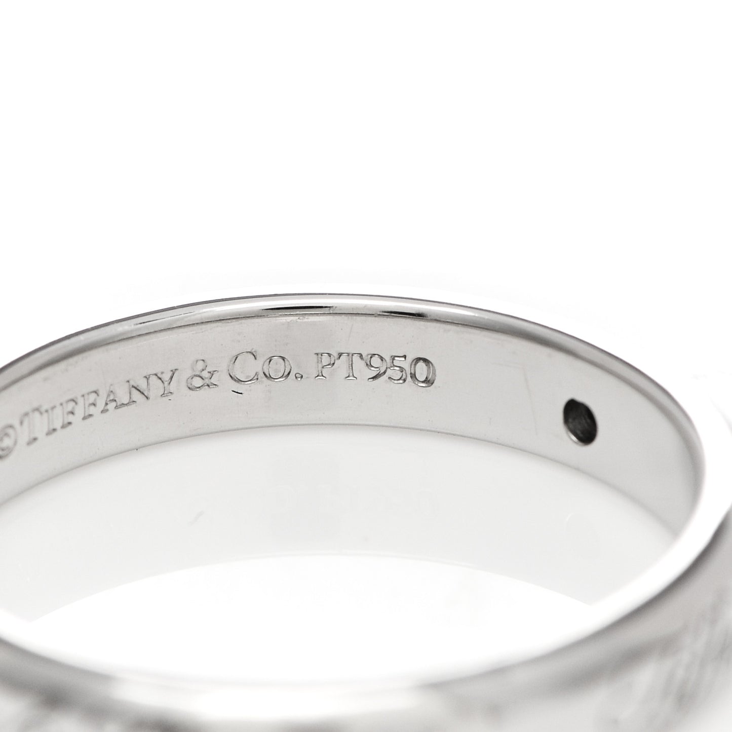 Platinum Diamond 3mm Notes Ring 47 4.25