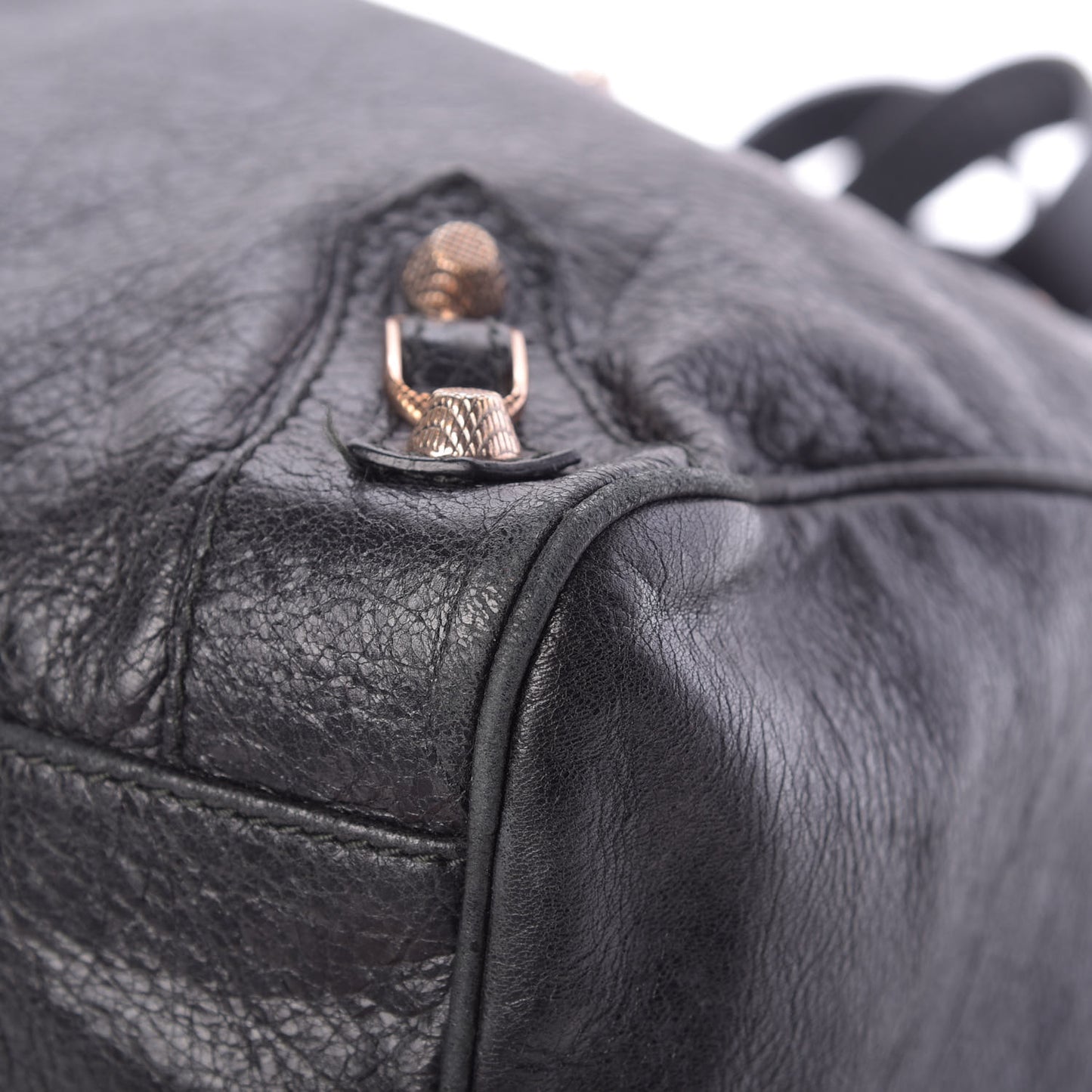 Agneau Giant 12 Rose Gold Hardware Velo Black