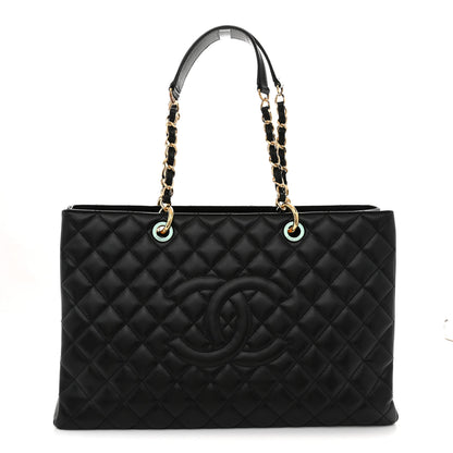 Chanel Caviar Quilted XL Grand Shopping Tote GST Black 1 of 10
