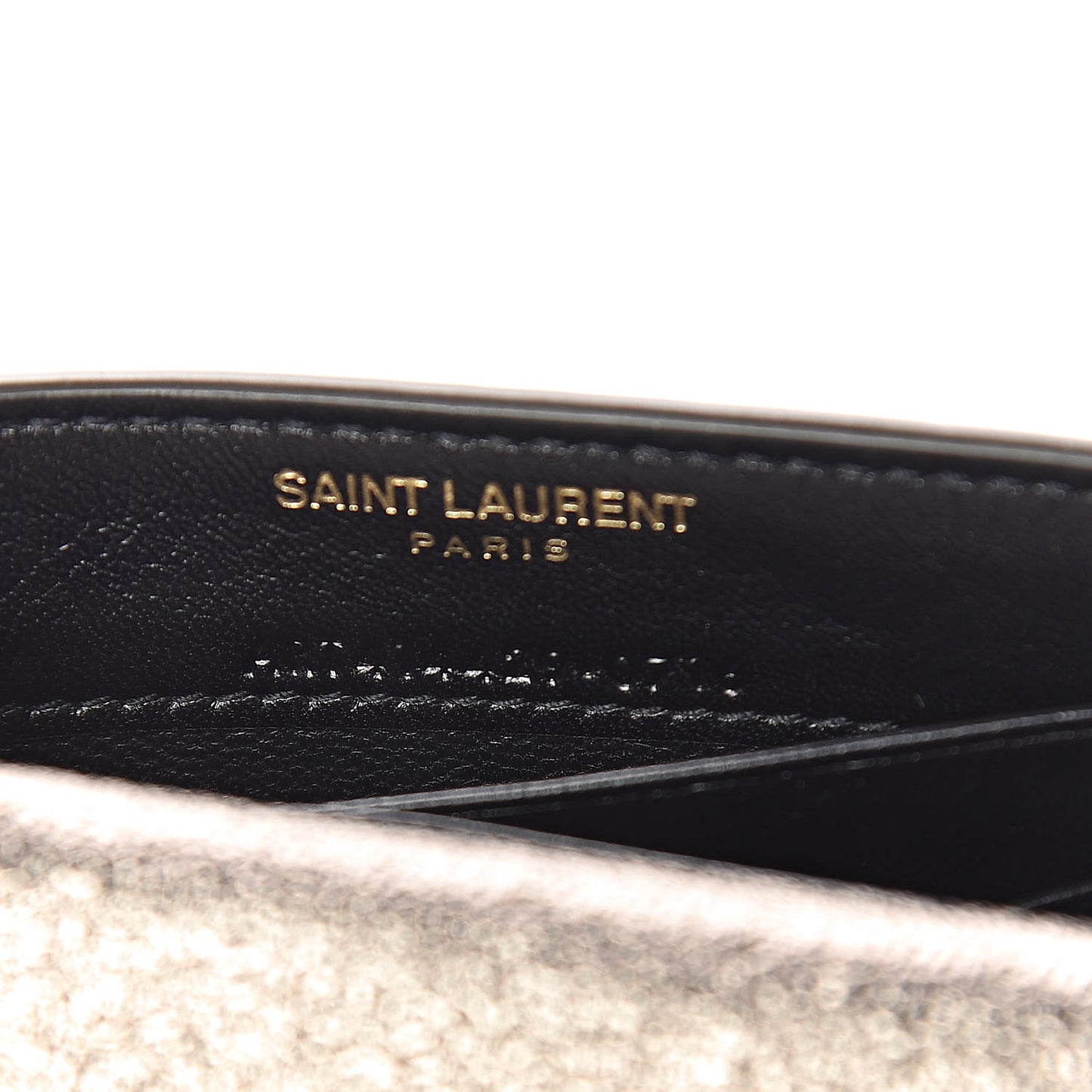 Grained Metallic Calfskin Small Monogram Envelope Wallet Bronze