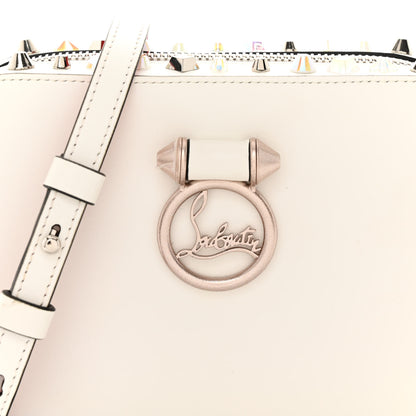 Christian Louboutin Vintage Trashmix Calfskin Spikes Mini Rubylou Crossbody White 8 of 10
