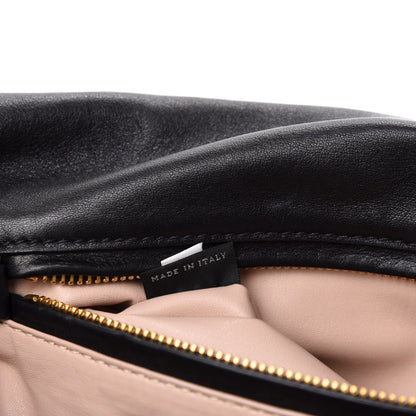 Prada Tela Tweed Chain Shoulder Bag Black 9 of 11