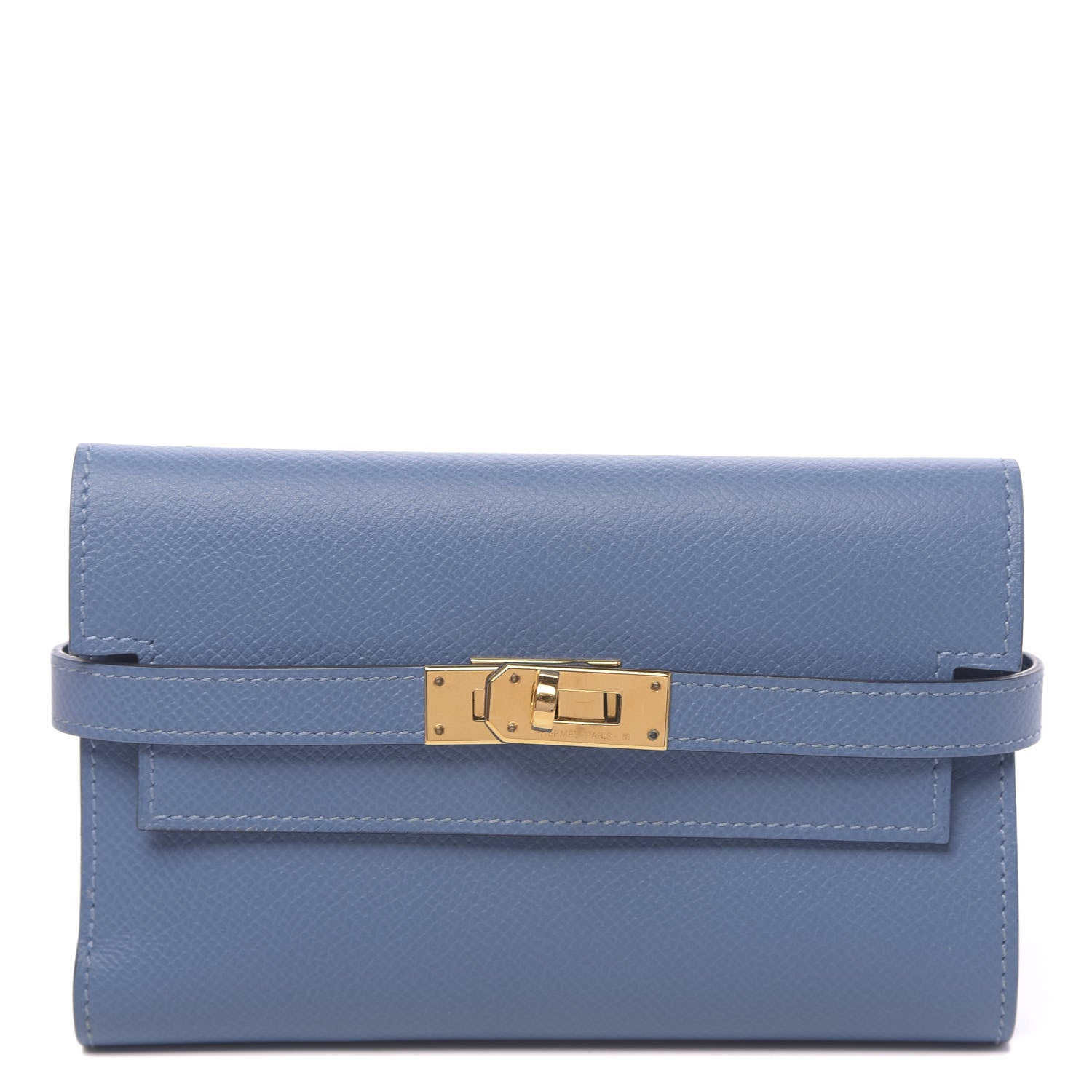 Hermes Epsom Medium Kelly Wallet Bleu Agate 1 of 9