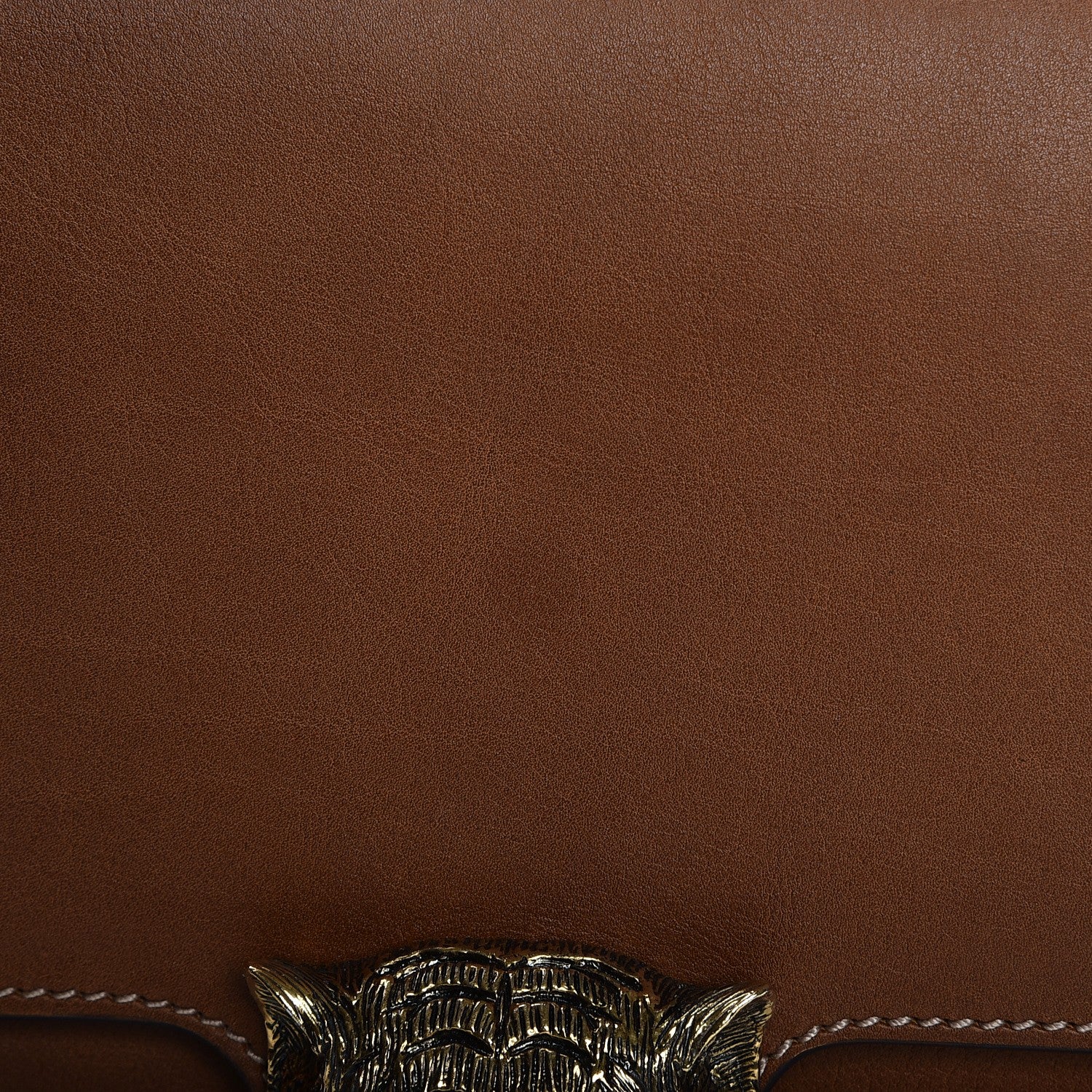 Gucci Calfskin Animalier Clutch Brown 8 of 8