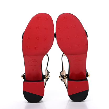 Christian Louboutin Nappa Kaleidra 25 T-Strap Sandals 39 Black 7 of 15