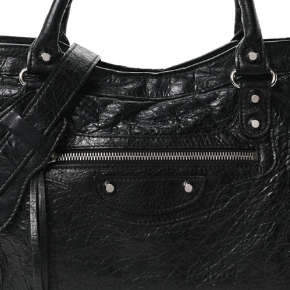 Balenciaga Agneau Classic Silver Hardware City Black 8 of 10