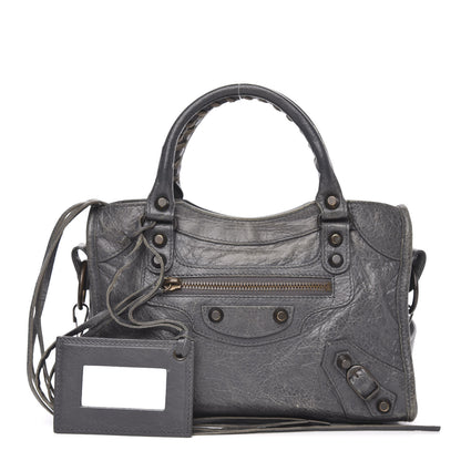 Balenciaga Agneau Classic Hardware Mini City Gris Tarmac 1 of 12