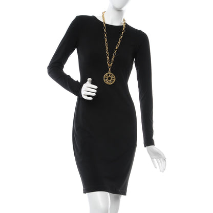 Chanel Medallion Long Chain Necklace Gold 2 of 5