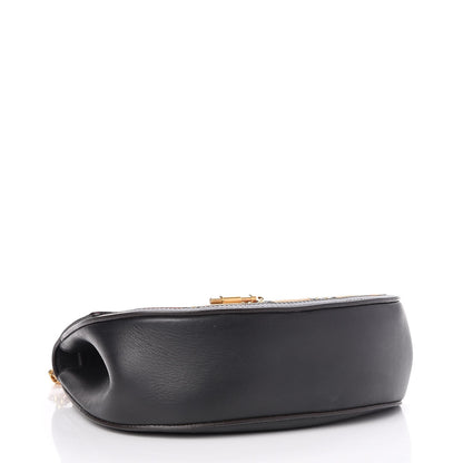 Chloe Suede Calfskin Patchwork Drew Shoulder Bag Black 4 of 7