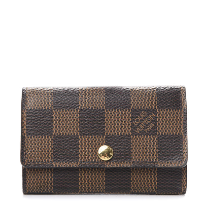 Louis Vuitton Damier Ebene Multicles 6 Key Holder Rose Ballerine 1 of 9