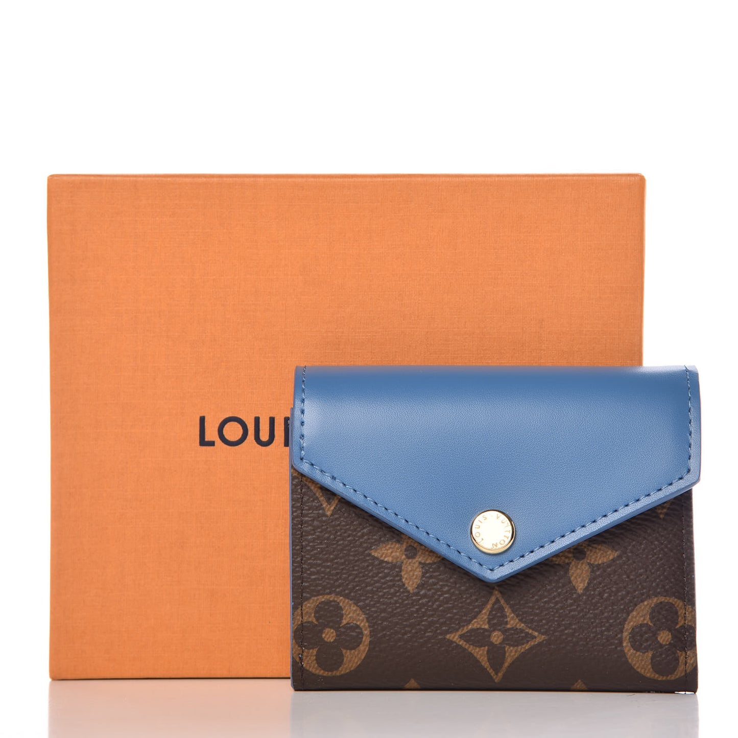 Monogram Zoe Wallet Blue Jean