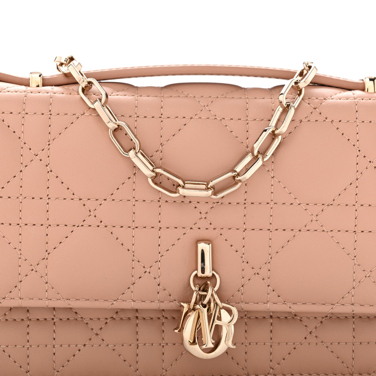 Lambskin Cannage Mini My Dior Bag Rose Des Vents