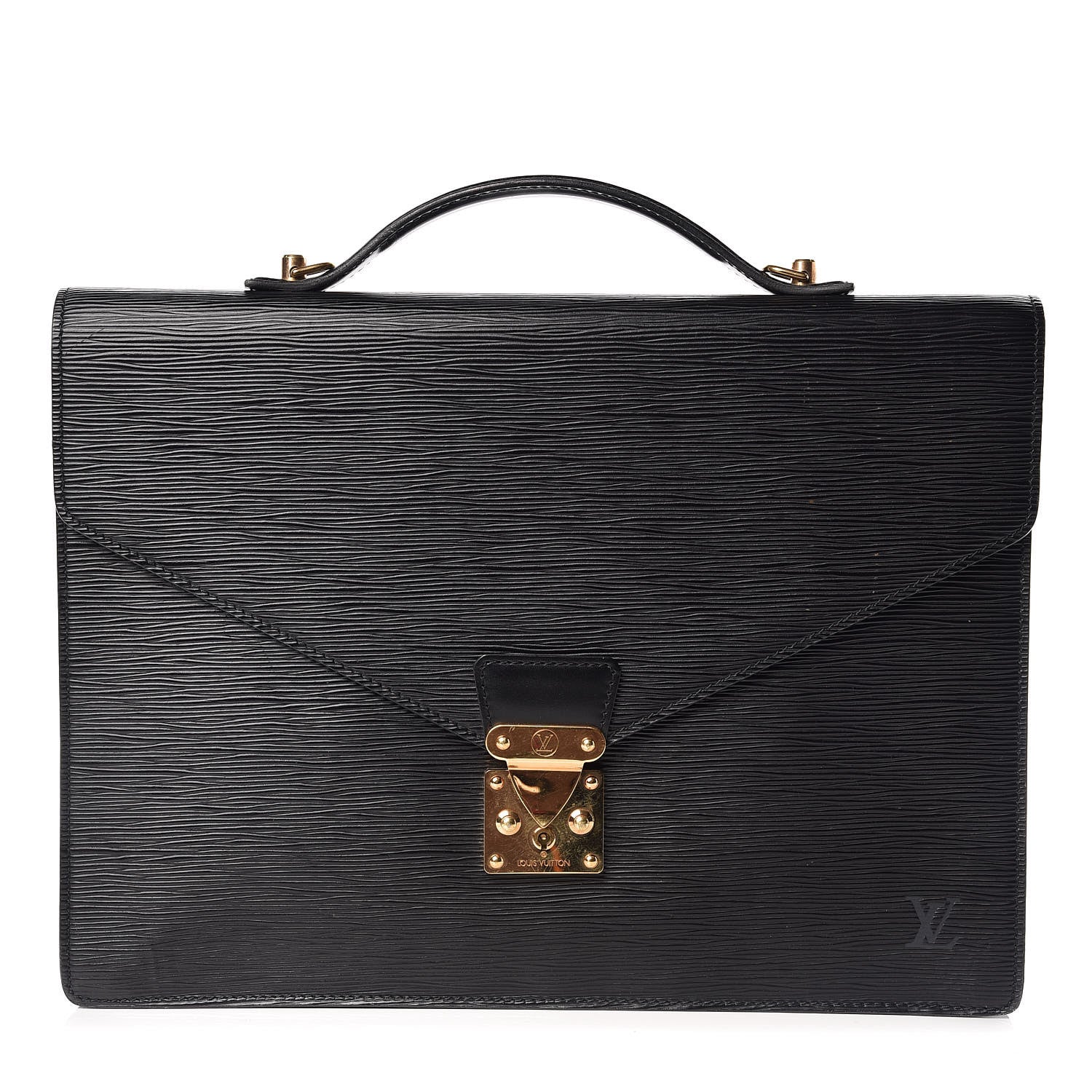 Louis Vuitton Epi Porte-Documents Bandouliere Black 4 of 20