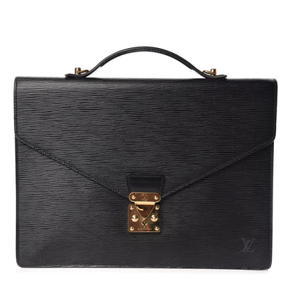 Louis Vuitton Epi Porte-Documents Bandouliere Black 4 of 20