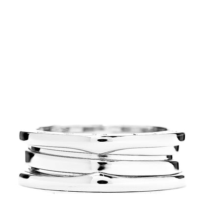 Bulgari 18K White Gold B.Zero1 Two-Band Ring 58 8.25 1 of 3