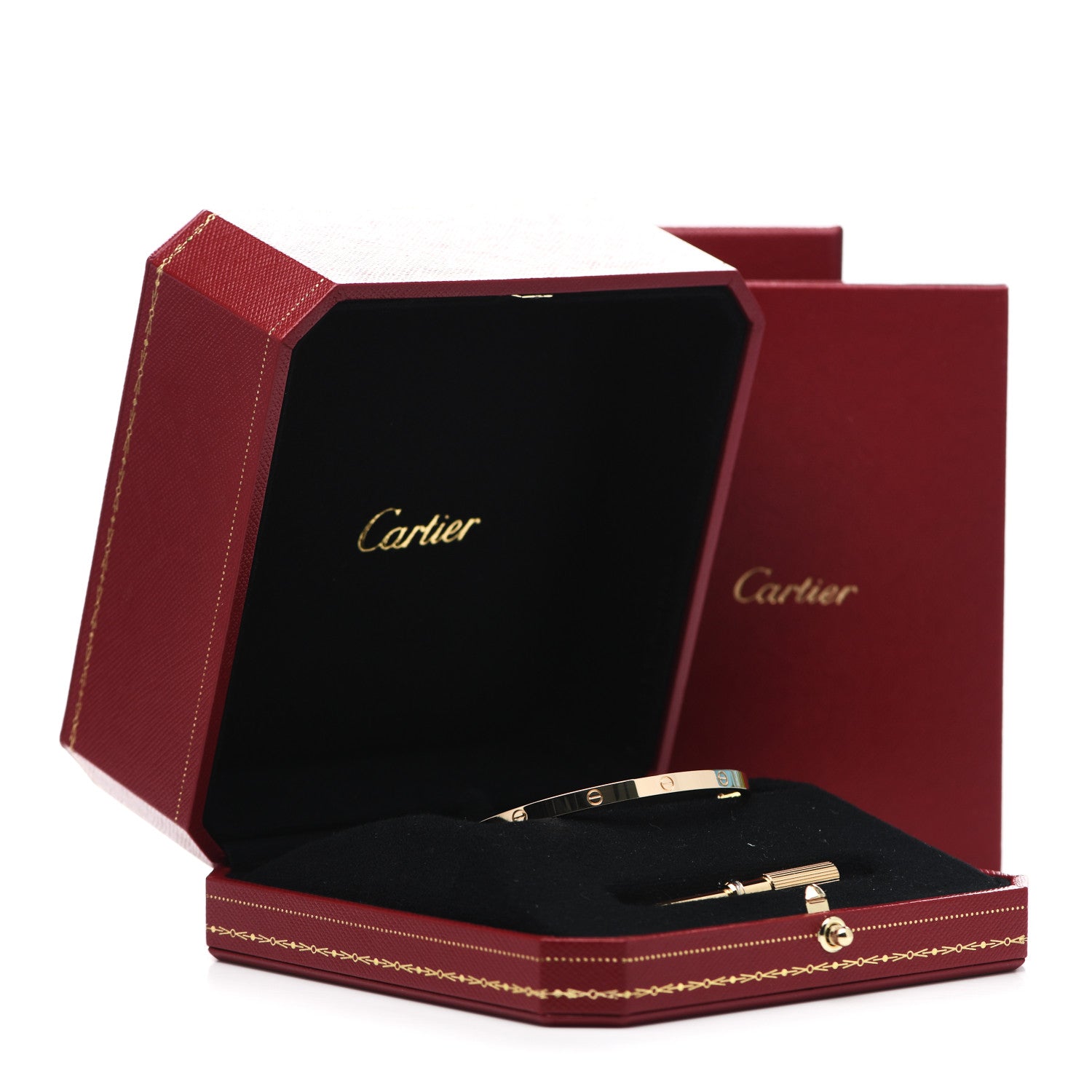 Cartier 18K Yellow Gold Small LOVE Bracelet 17 5 of 5