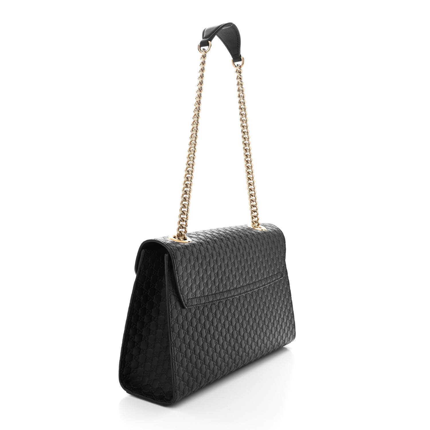 Gucci Microguccissima Medium Emily Chain Shoulder Bag Black 3 of 11