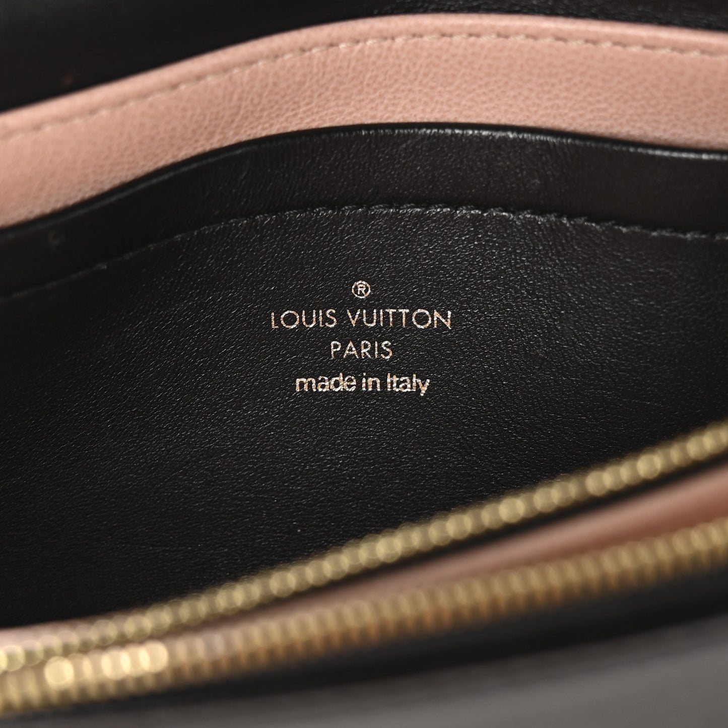 Lambskin Embossed Monogram Pochette Coussin Crossbody Black