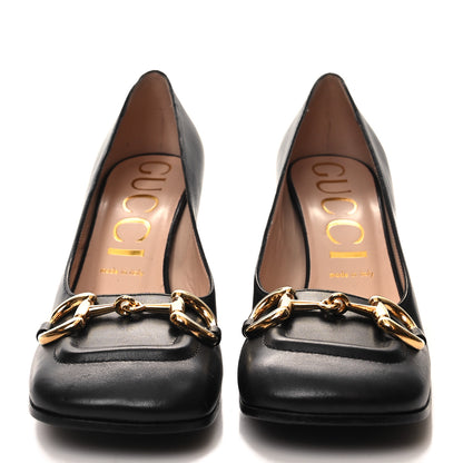 Gucci Malaga Kid Horsebit 75mm Pumps 39 Black 2 of 8