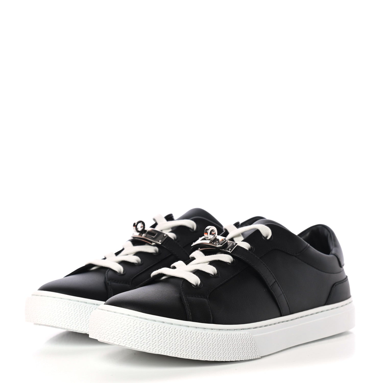Hermes Calfskin Day Sneakers 40 Black 3 of 9