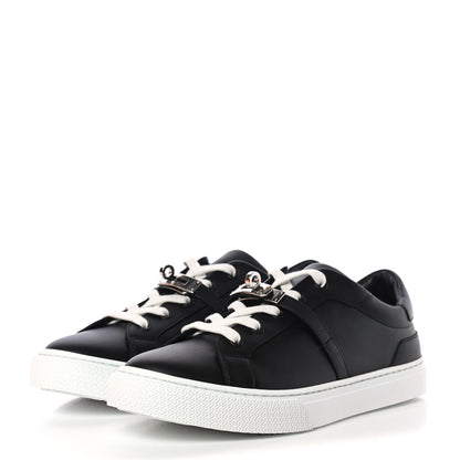 Hermes Calfskin Day Sneakers 40 Black 3 of 9