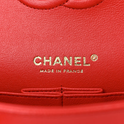 Chanel Caviar Quilted Small Double Flap Red 6 of 10