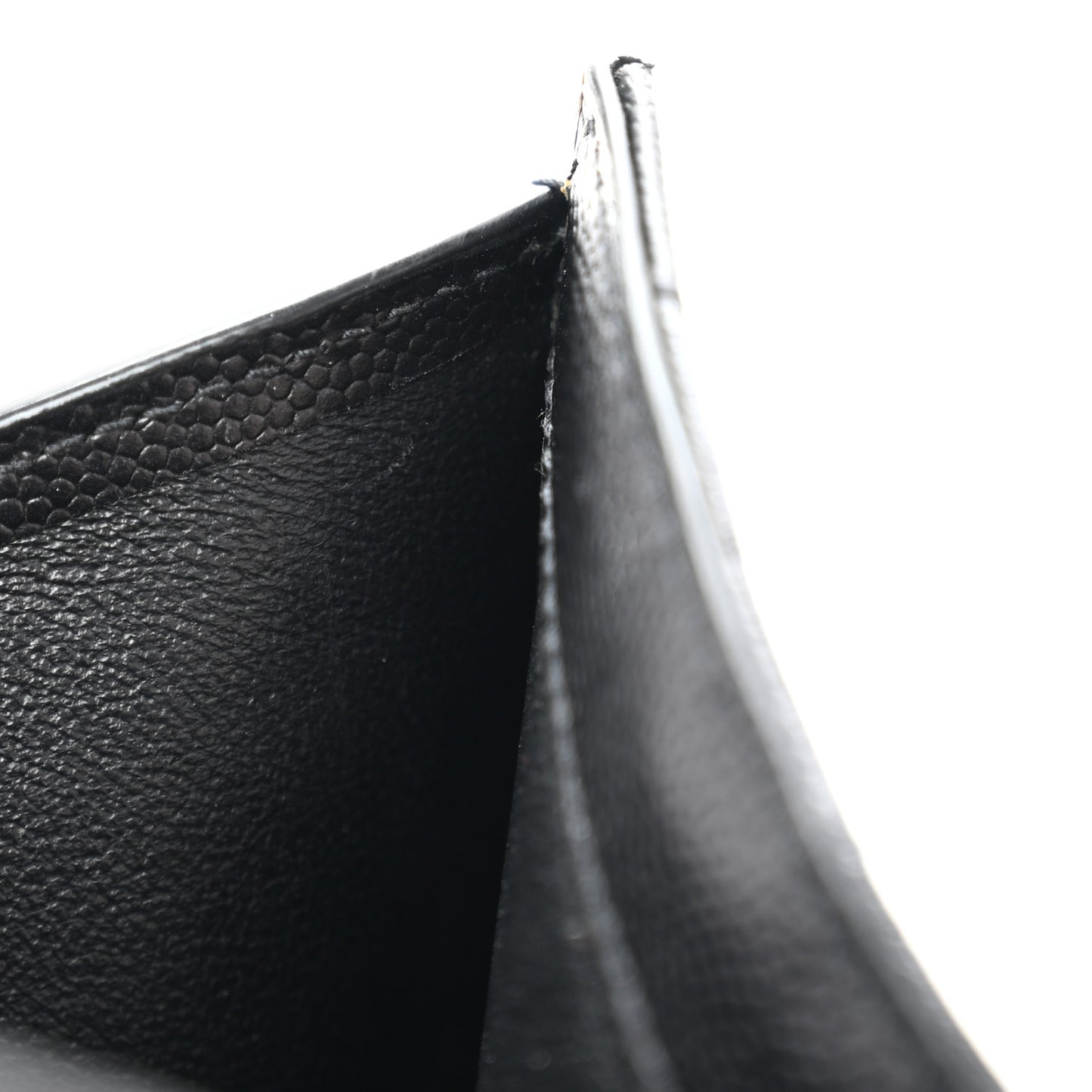 Grain De Poudre Matelasse Chevron Monogram Zipped Card Case Black