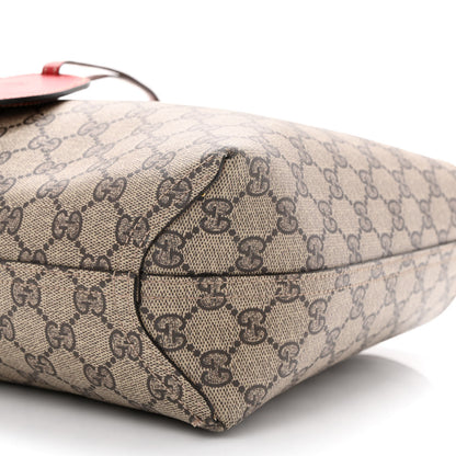 Gucci GG Supreme Monogram Small Reversible Tote Beige Red 23 of 24