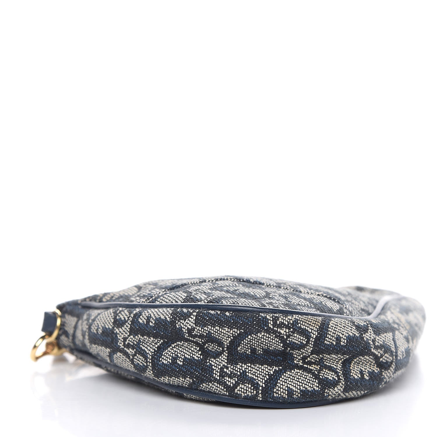 Christian Dior Monogram Mini Saddle Pochette Navy 4 of 10