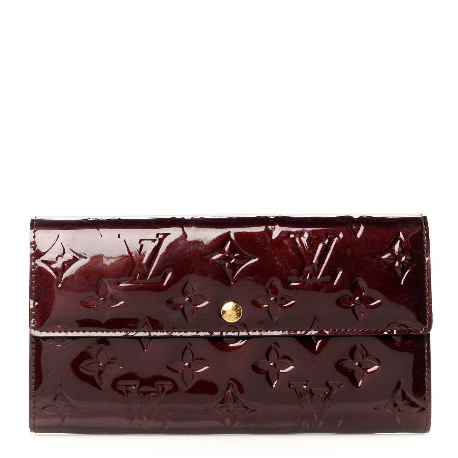 Louis Vuitton Vernis Sarah Wallet Rouge Fauviste 1 of 10