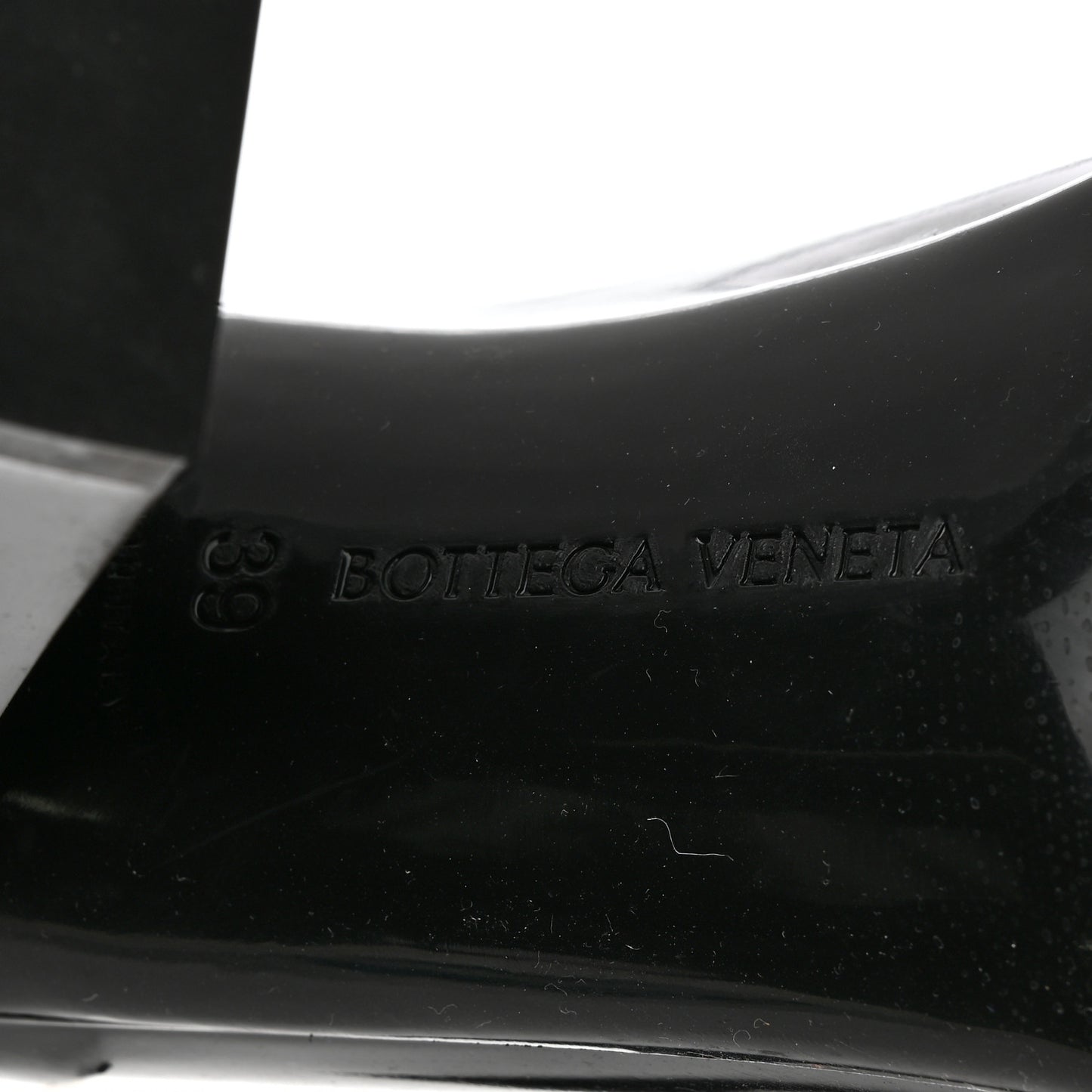 Rubber Shine Ankle Boots 39 Black